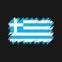 Greece Flag Brush. National Flag vector