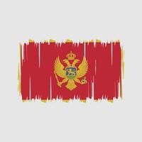 vector de la bandera de montenegro. bandera nacional