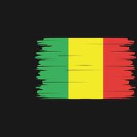 Mali Flag Brush Vector. National Flag vector