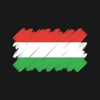 Hungary Flag Brush Strokes. National Flag vector