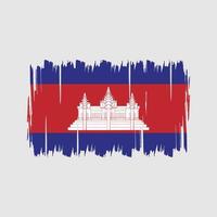 vector de la bandera de camboya. bandera nacional