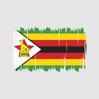 vector de la bandera de Zimbabue. bandera nacional