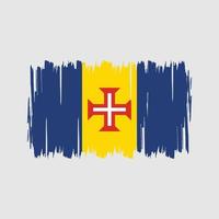 vector de la bandera de Madeira. bandera nacional