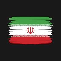 Iran Flag Brush Vector. National Flag vector