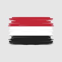 Yemen Flag Brush Vector. National Flag vector