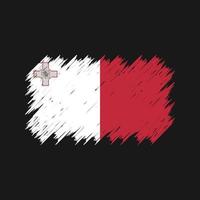 Malta Flag Brush. National Flag vector