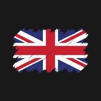 United Kingdom Flag Brush Strokes. National Flag vector