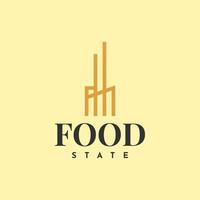 Food state logo vector