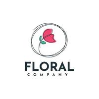 Floral flowers logo