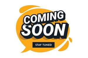 Coming soon background illustration template design