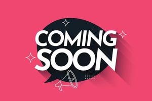 Coming soon background illustration template design vector