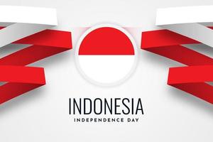 diseño de plantilla de ilustración de celebración del día de la independencia de indonesia vector