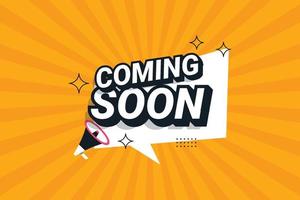 Coming soon background illustration template design vector