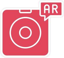 Ar Contact Lens Icon Style vector