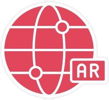 Ar World Icon Style vector