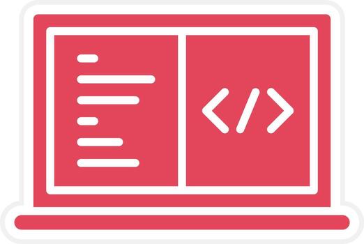 estilo de icono de codificación vector