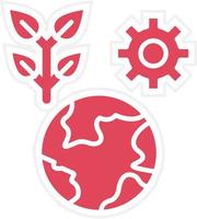 Ecosystem Planning Icon Style vector