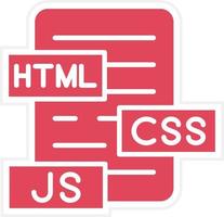 estilo de icono html js css vector