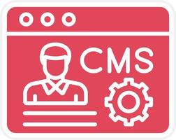 estilo de icono cms vector