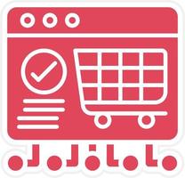 Ecommerce Platform Development Icon Style vector