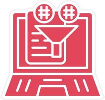 Content Curation Icon Style vector