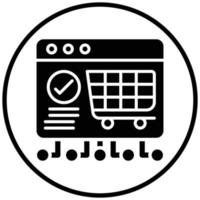 Ecommerce Platform Development Icon Style vector