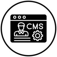 estilo de icono cms vector