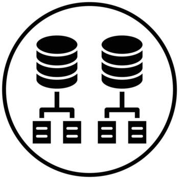 Data Modeling Icon Style vector