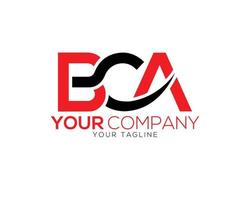 Unique Letter BCA Logo Design Creative Vector Symbol illustration.