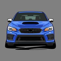 Front view car vector illustration for conceptual design