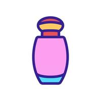pequeña botella de perfume icono vector contorno ilustración