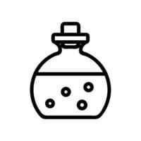botella con líquido aromático icono vector contorno ilustración