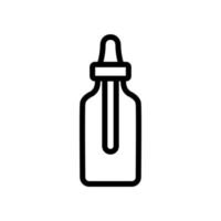 dropper bottle icon vector outline illustration