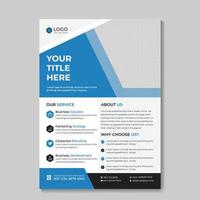 Modern Flyer Template Design for a Business Proposal, Corporate, Advertisement, Marketing, Promotion Free Vector