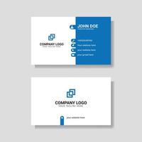 Business Card Template Double Sided Design vector
