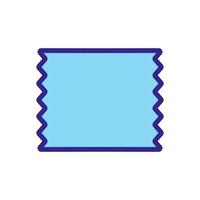 foil sheet icon vector outline illustration