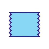 foil sheet icon vector outline illustration