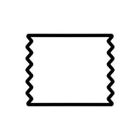 foil sheet icon vector outline illustration