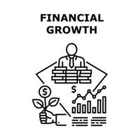 Financial Growth Vector Concept Color Illustration