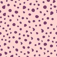 patrón abstracto moderno sin costuras. ilustración vectorial decorativa para impresión, tarjeta, postal, tela, textil. ornamento moderno. garabato punto sobre fondo rosa. vector