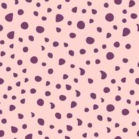 Abstract modern seamless pattern. Decorative vector illustration for print, card, postcard, fabric, textile. Modern ornament. Doodle dot on pink background.