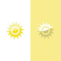 icono de ilustración de vector de sol