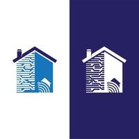 ilustración de vector de logotipo de tecnología doméstica