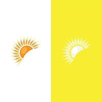 icono de ilustración de vector de sol