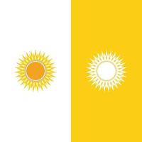 icono de ilustración de vector de sol