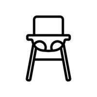 hanging chair for feeding icon vector outline