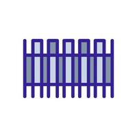 metal fence icon vector. Isolated contour symbol illustration vector