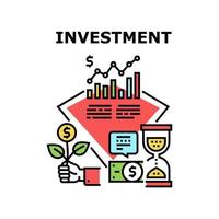 Investment Money Vector Concept Color Illustration