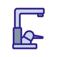 Water mixer icon vector. Isolated contour symbol illustration vector