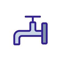 Water mixer icon vector. Isolated contour symbol illustration vector